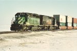 Westbound stack train
